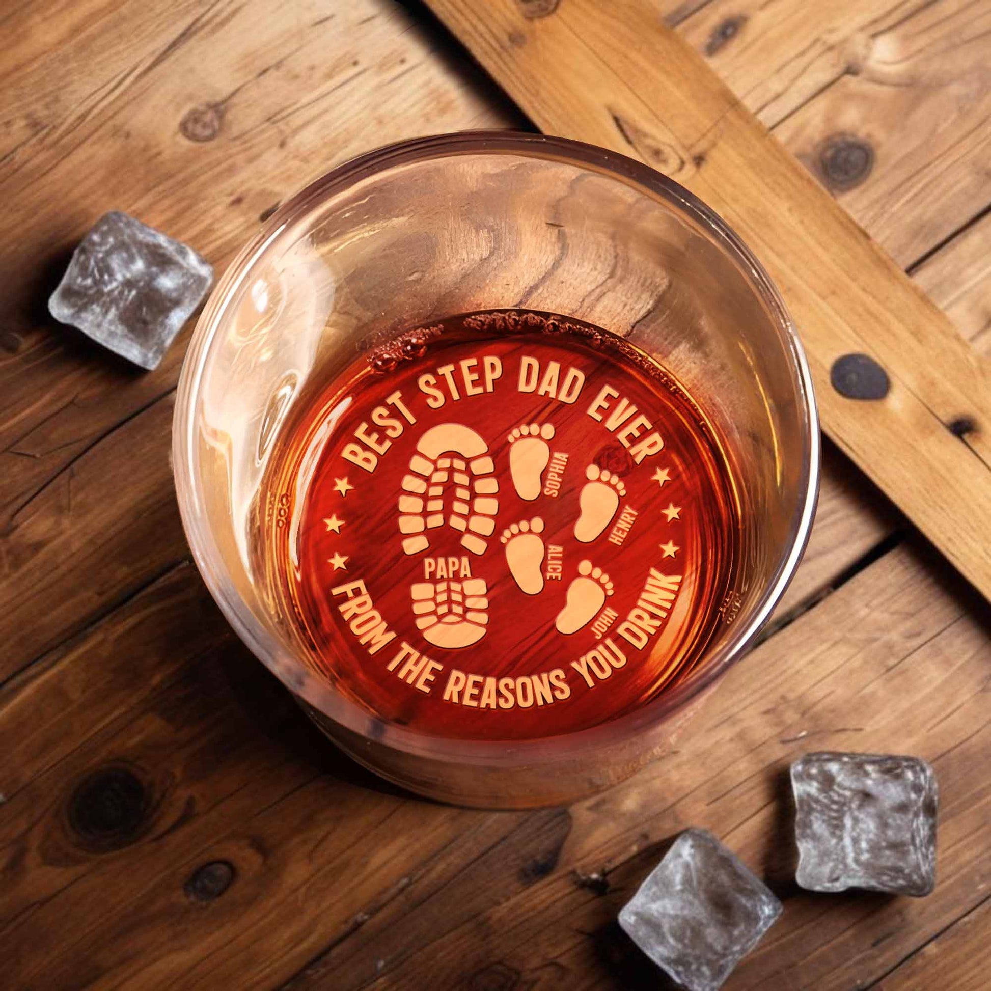 Best Step Dad Ever, Footprints Design