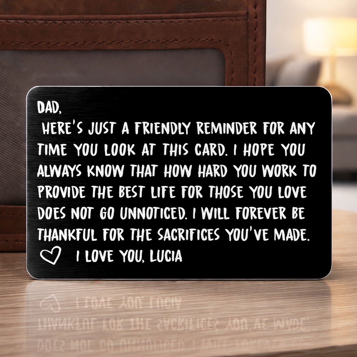 Friendly Reminder For Dad, Expressing Love and Gratitude