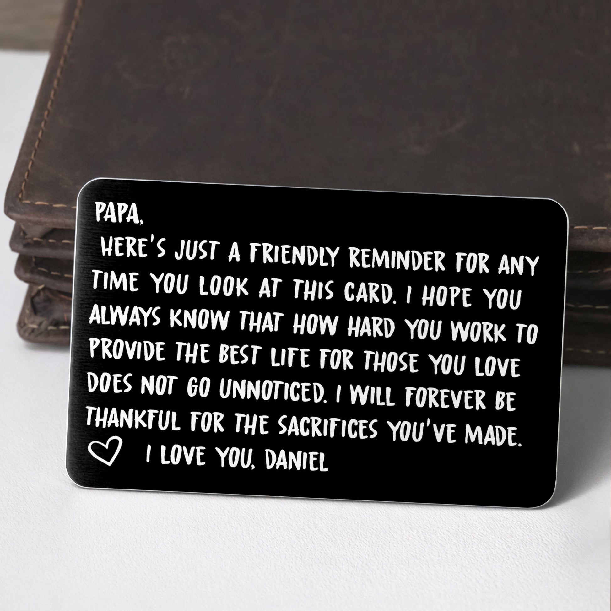 Friendly Reminder For Dad, Expressing Love and Gratitude