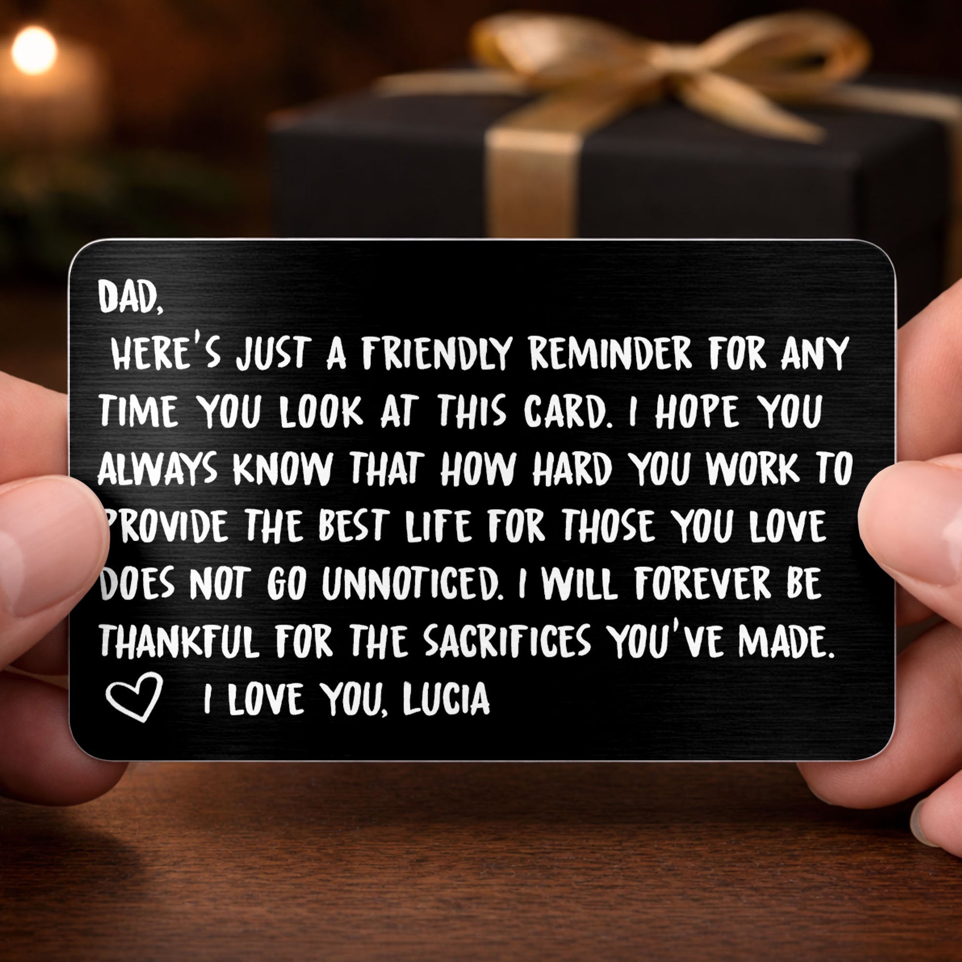 Friendly Reminder For Dad, Expressing Love and Gratitude