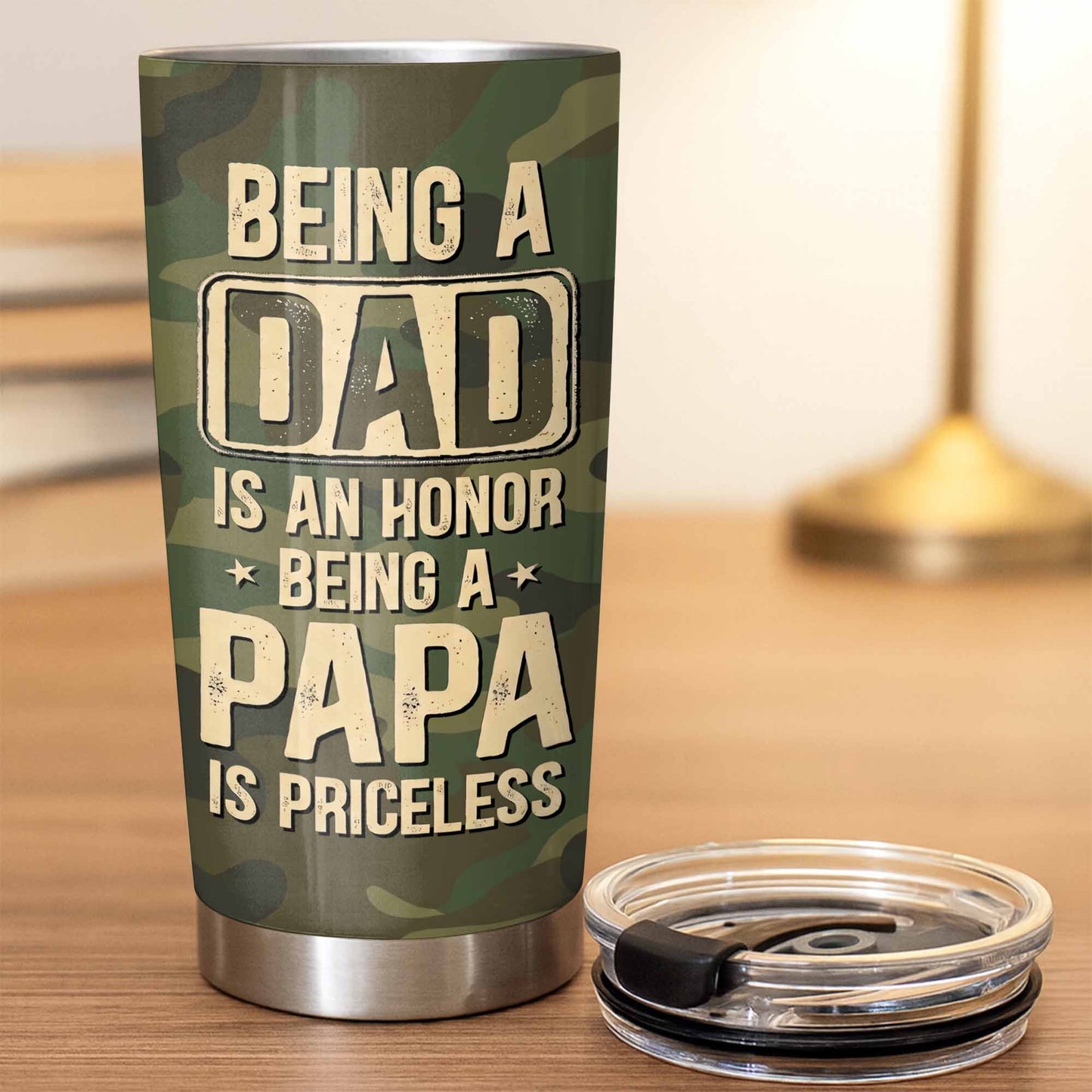 Being A Dad Is An Honor, Being a Papa Is Priceless, Bass, Camouflage