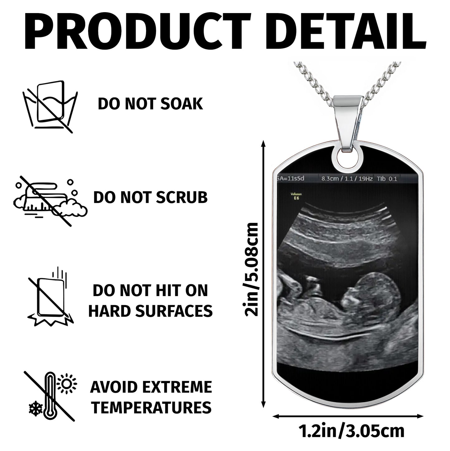 Stay Safe Daddy, I'll Be In Your Arms Soon, Ultrasound Image