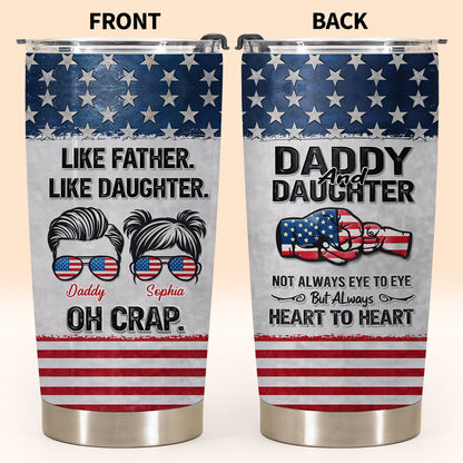 Like Father Like Daughter Oh Crap American Flag Sunglasses