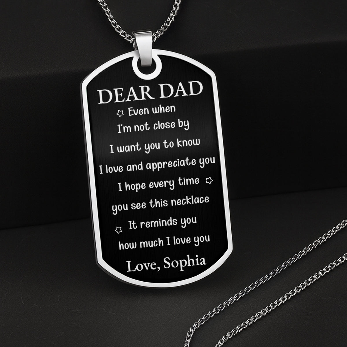 A Loyal Companion And A Bond That Cannot Be Broken Photo Dog Tag - Personalized Custom Dog Tag Necklace - DAD439_DTNECK