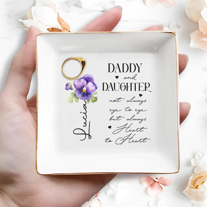 Un père et sa fille toujours à cœur ouvert – Coupe à bijoux personnalisée – DAU016_SCRD