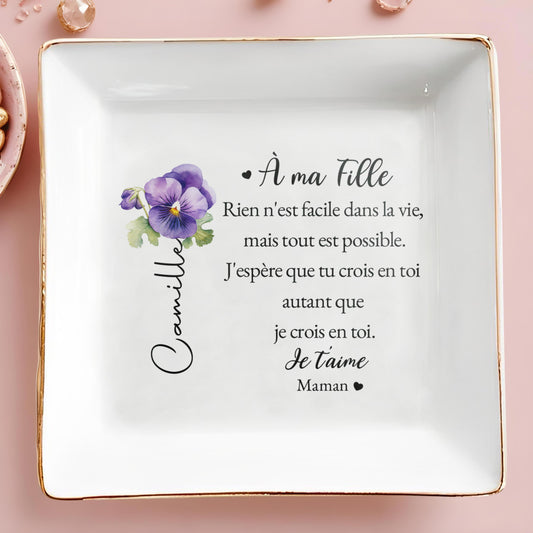 Believe In Yourself As Much As I Do, Pansy Flowers For Daughter