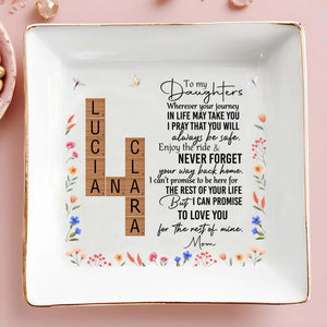 To My Daughters, Love And Guidance From Mom With Flowers