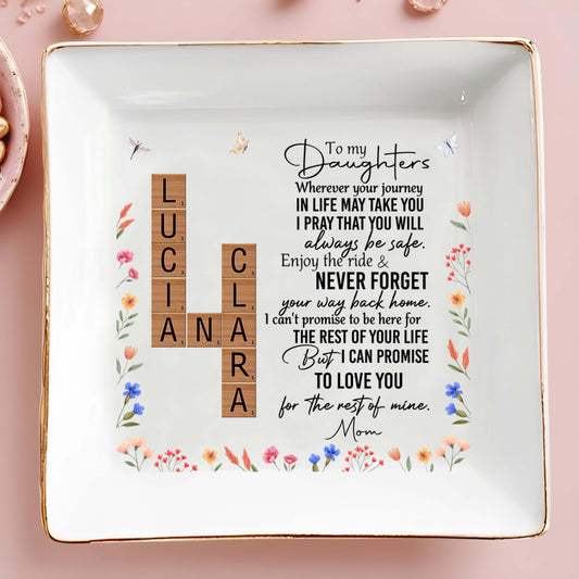 To My Daughters, Love And Guidance From Mom With Flowers
