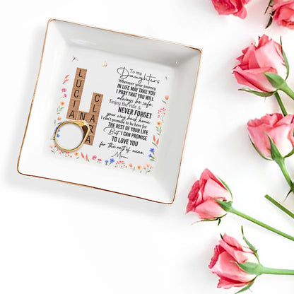 To My Daughters, Love And Guidance From Mom With Flowers