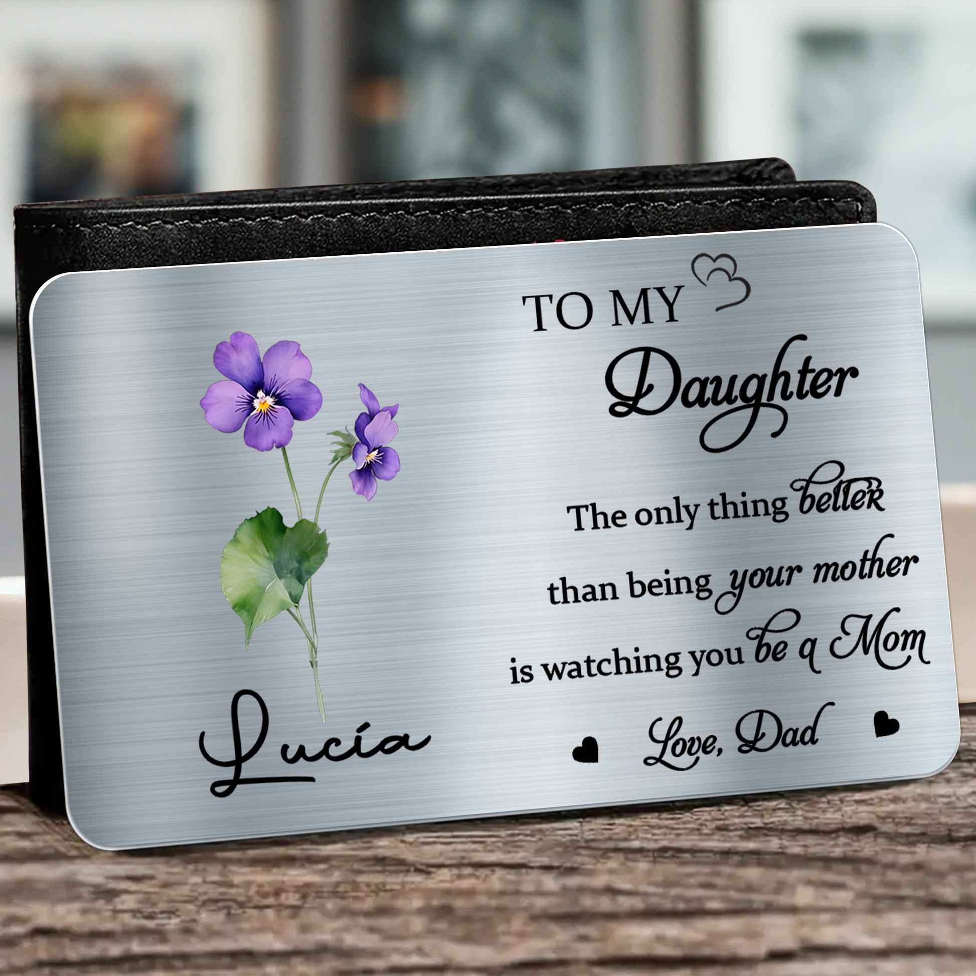 Flowers Hearts Message For Daughter