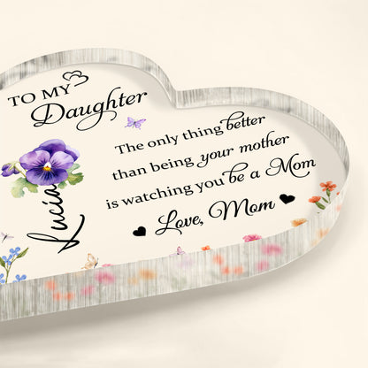 To My Daughter Love From Mom Featuring Flowers And Butterflies