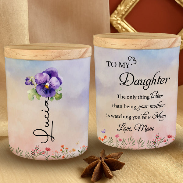 To My Daughter, Love From Mom, Butterfly And Flowers