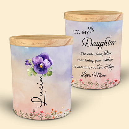 To My Daughter, Love From Mom, Butterfly And Flowers