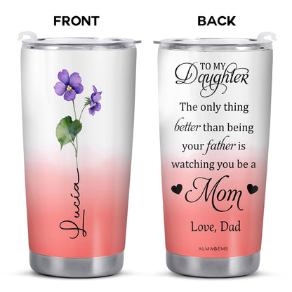 Watching You Be A Mom, Violets And Heart Design