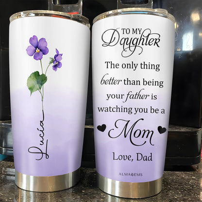 Watching You Be A Mom, Violets And Heart Design
