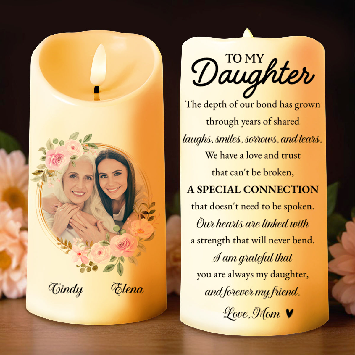 Special Connection Floral Motif Daughter Gift
