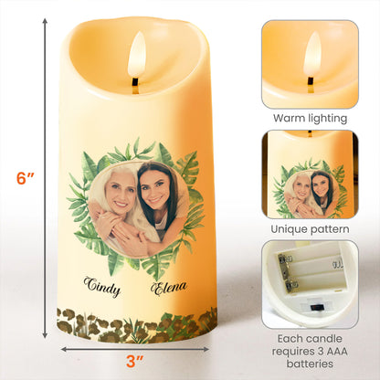Believe In Yourself, Love Mom, Leaf Design Portrait