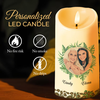 Believe In Yourself, Love Mom, Leaf Design Portrait