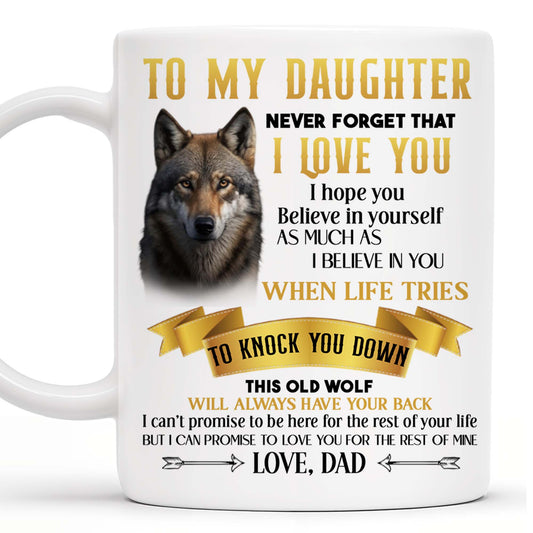 Wolf And Banner Inspirational Love Message For Daughter