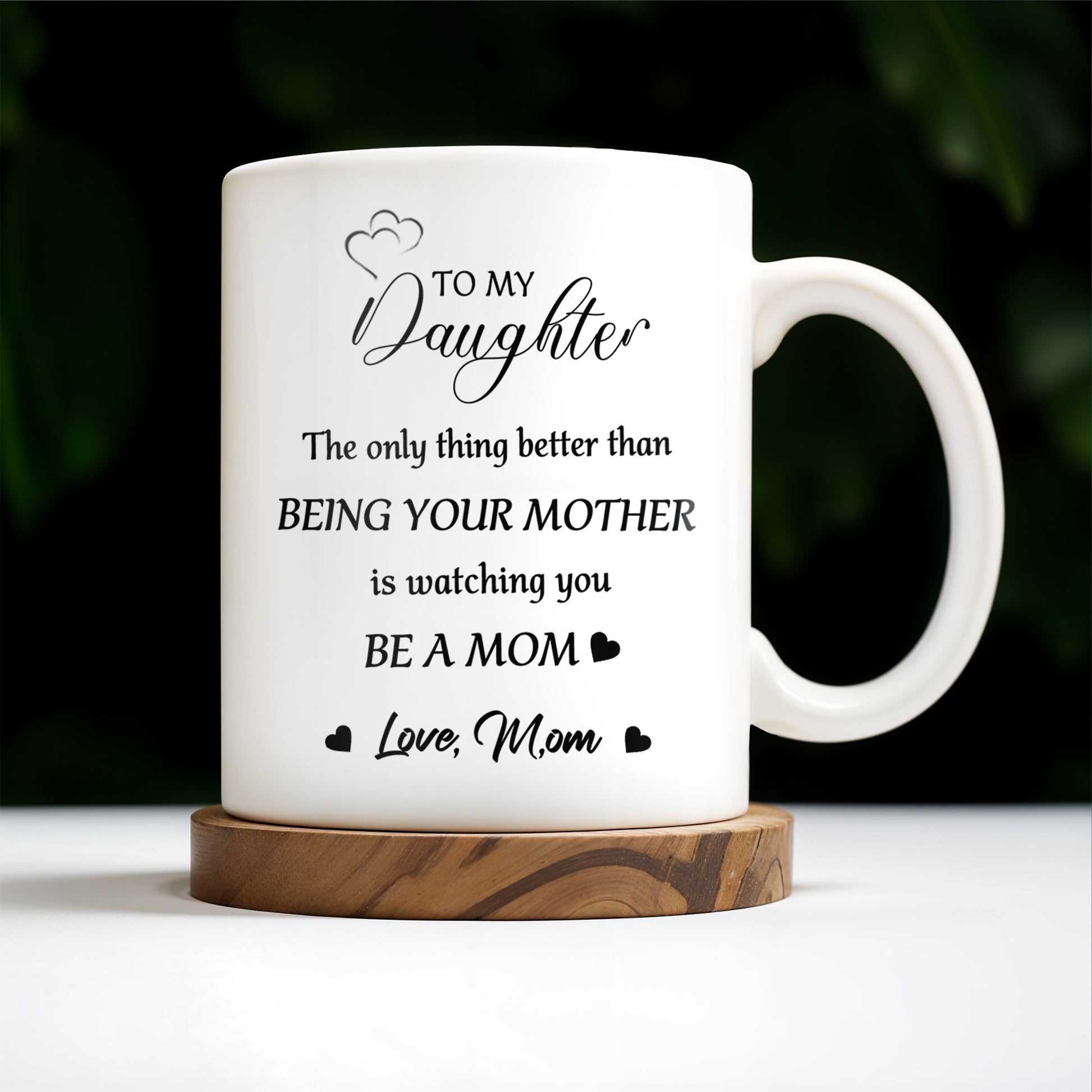 Watching You Be A Mom Heart and Flowers Design