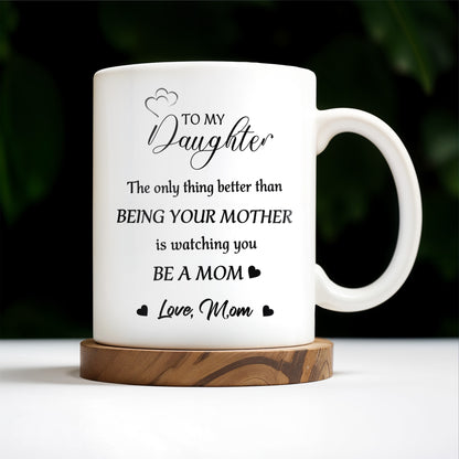 Watching You Be A Mom Heart and Flowers Design