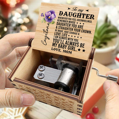Love Life Courageous Daughter Floral Music Box