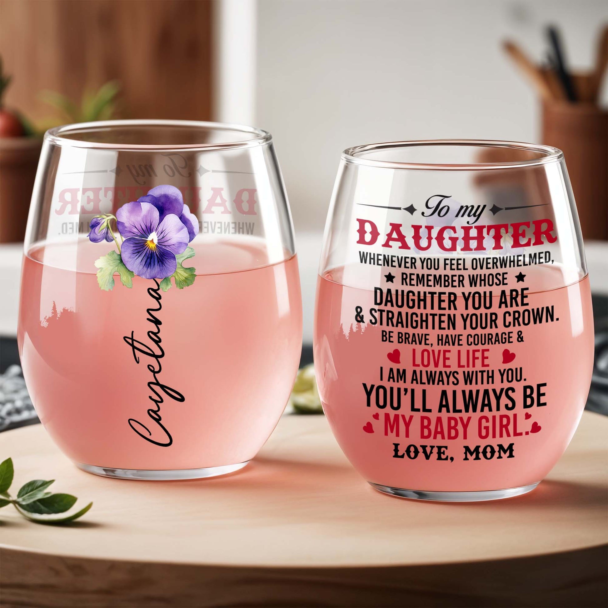 Courage & Love Life Inspirational Message for Daughter