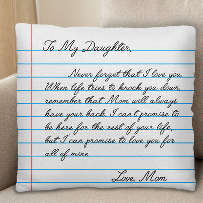 Love You Forever, Mom's Promise, Lined Paper Design