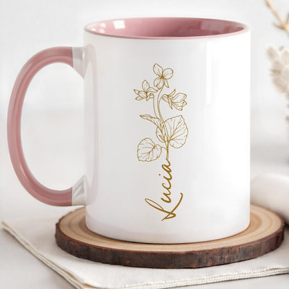 Golden Blossoms Personalized, Flowers Design