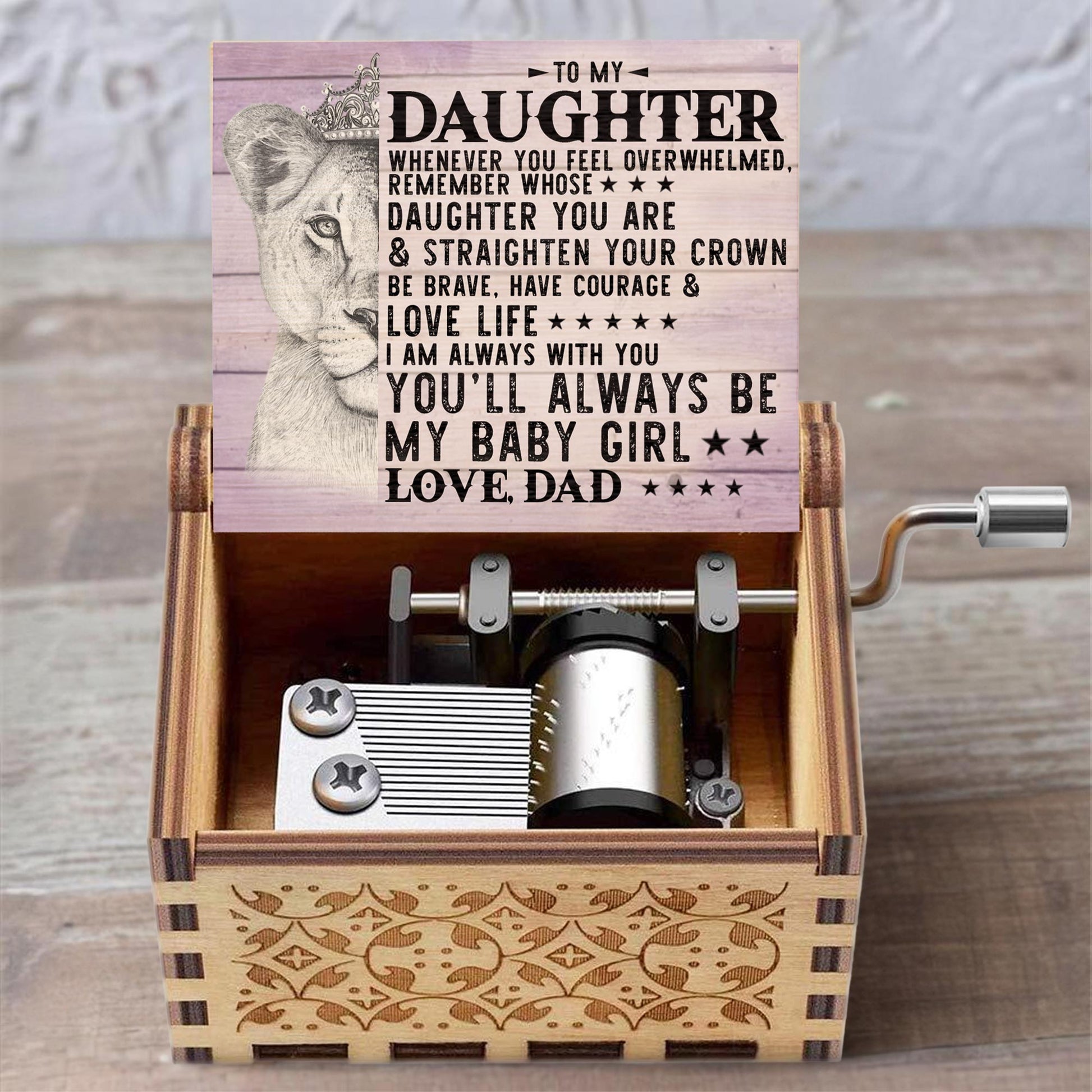 Straighten Your Crown, Lion Custom Music Box