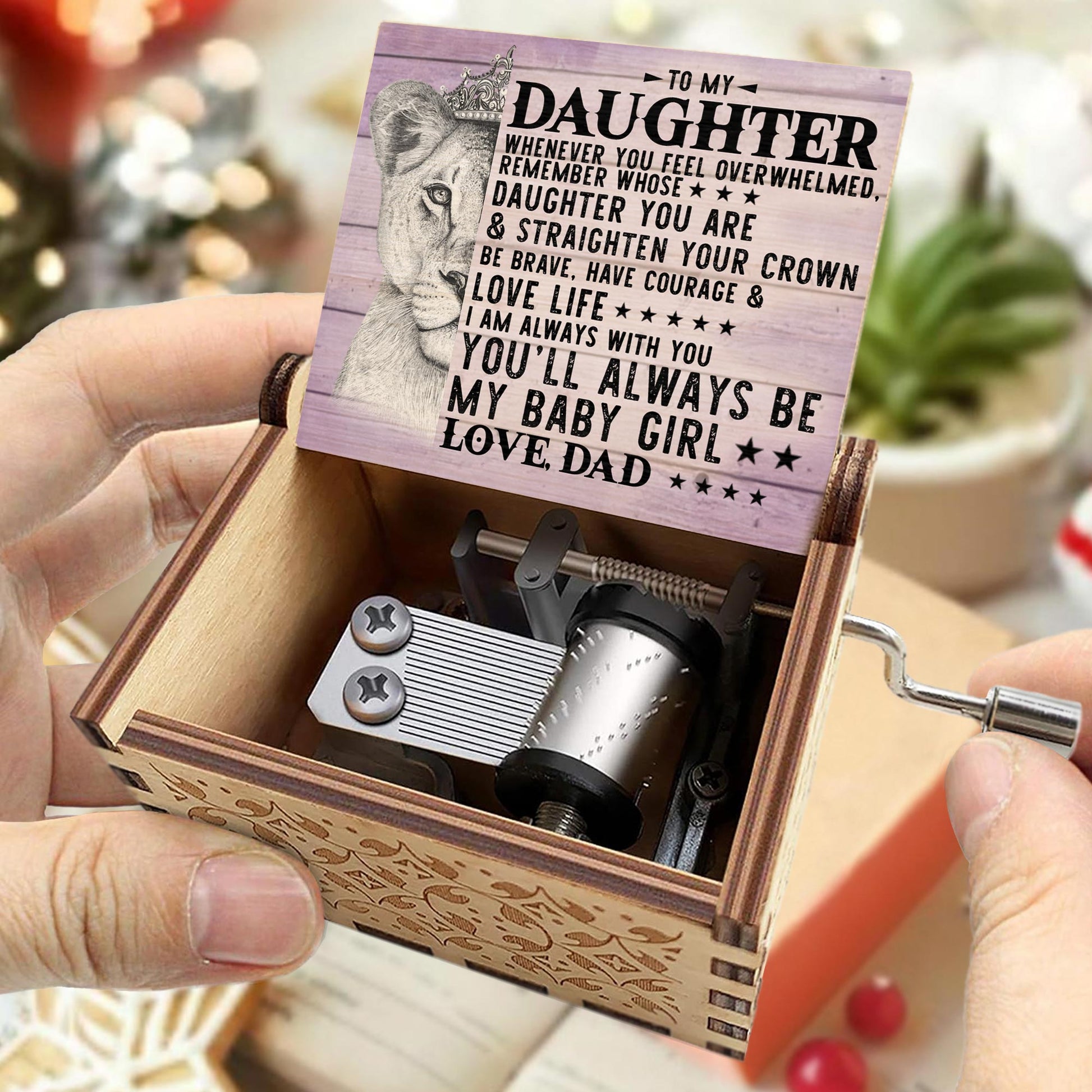 Straighten Your Crown, Lion Custom Music Box