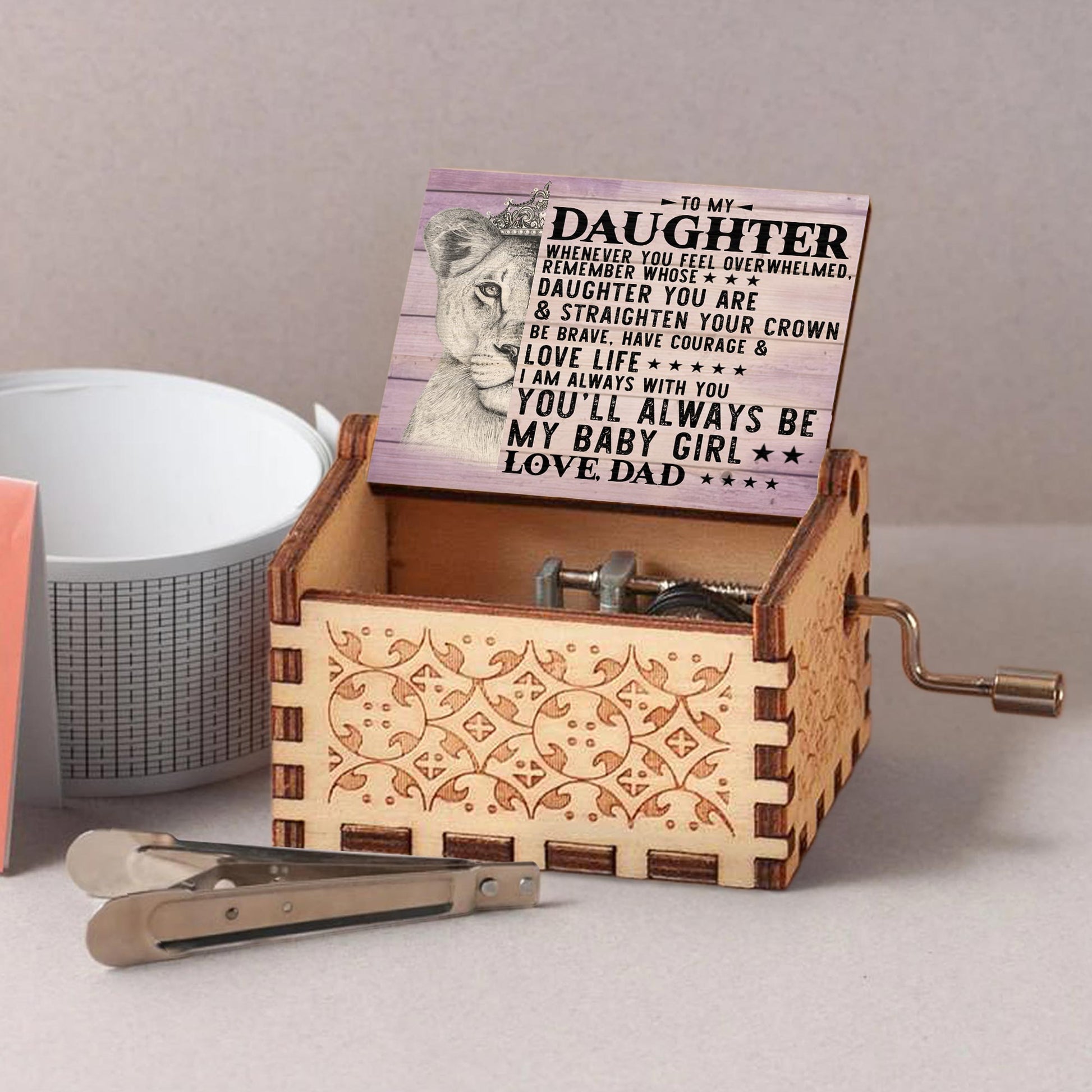 Straighten Your Crown, Lion Custom Music Box