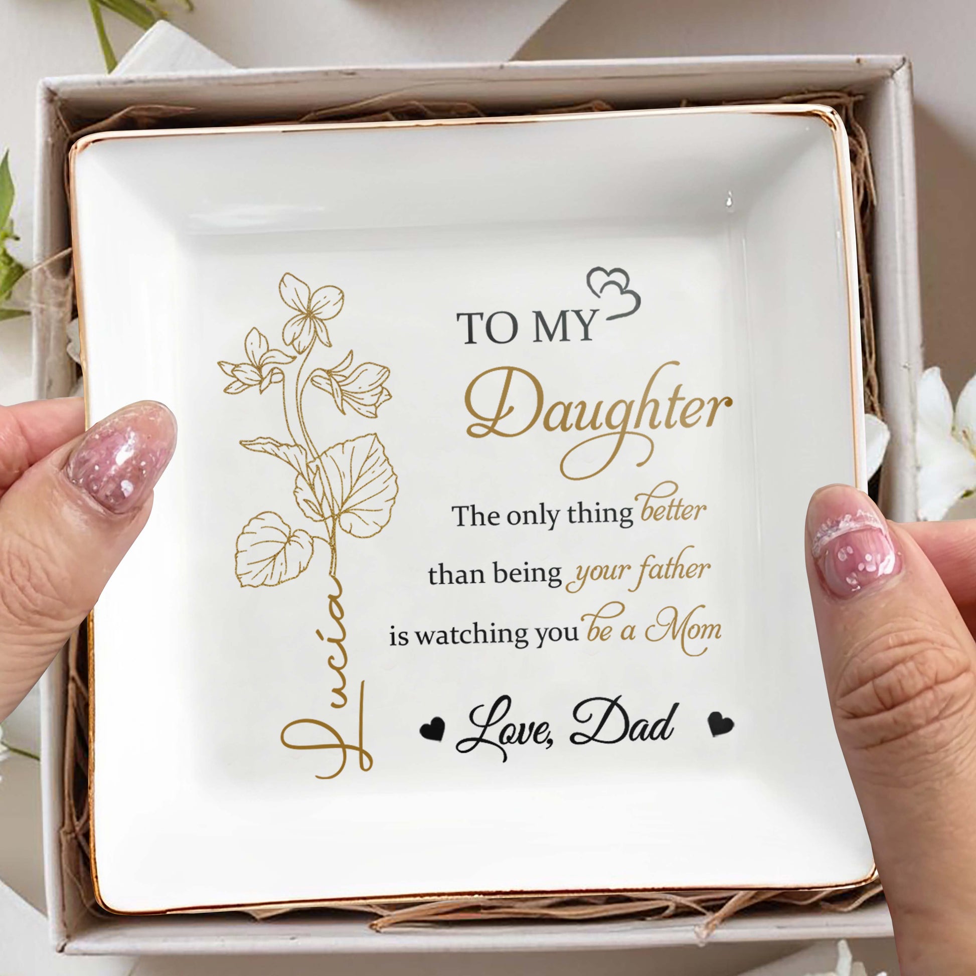 To My Daughter Watching You Be A Mom Floral Design