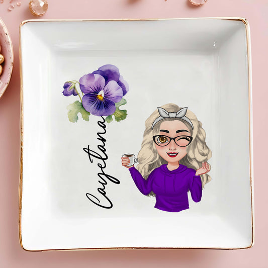 Congratulaciones With Cartoon Character And Flower