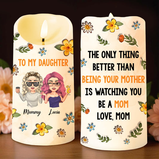 Watching You Be A Mom, Floral Design and Heartfelt Message