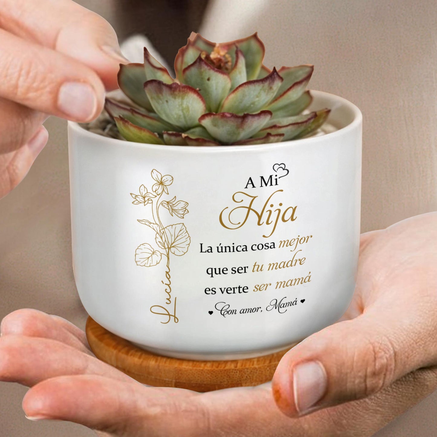 A Mi Hija, La única cosa mejor que ser tu madre es verte ser mamá, Flowers