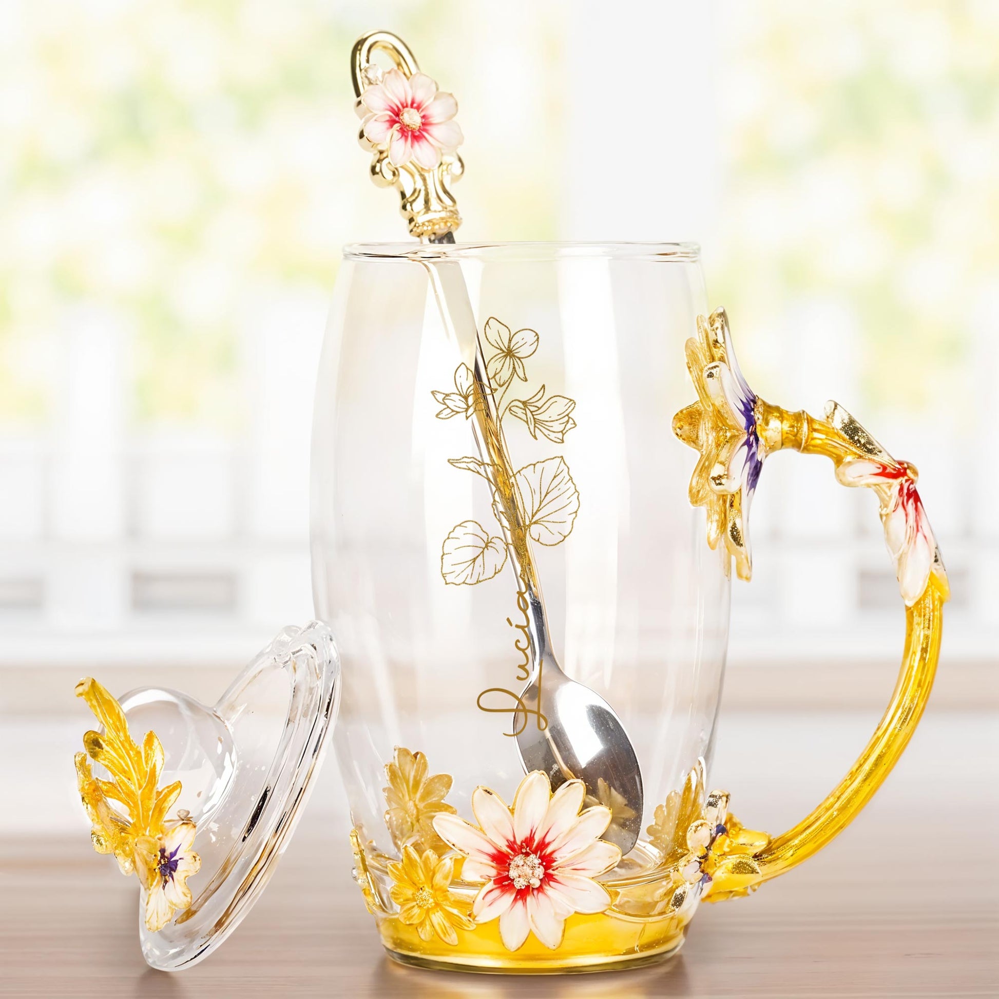 Brighten Your Day With a Touch of Floral Elegance, Flowers and Enamel