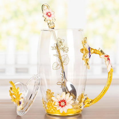 Brighten Your Day With a Touch of Floral Elegance, Flowers and Enamel