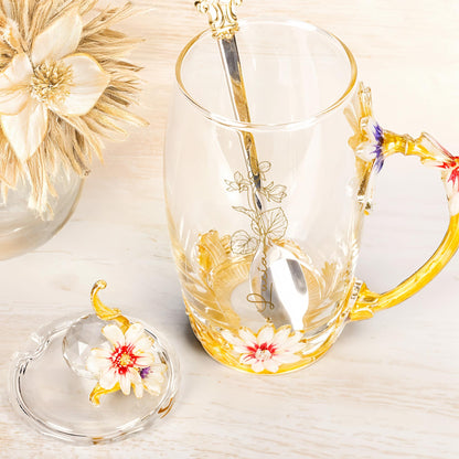 Brighten Your Day With a Touch of Floral Elegance, Flowers and Enamel