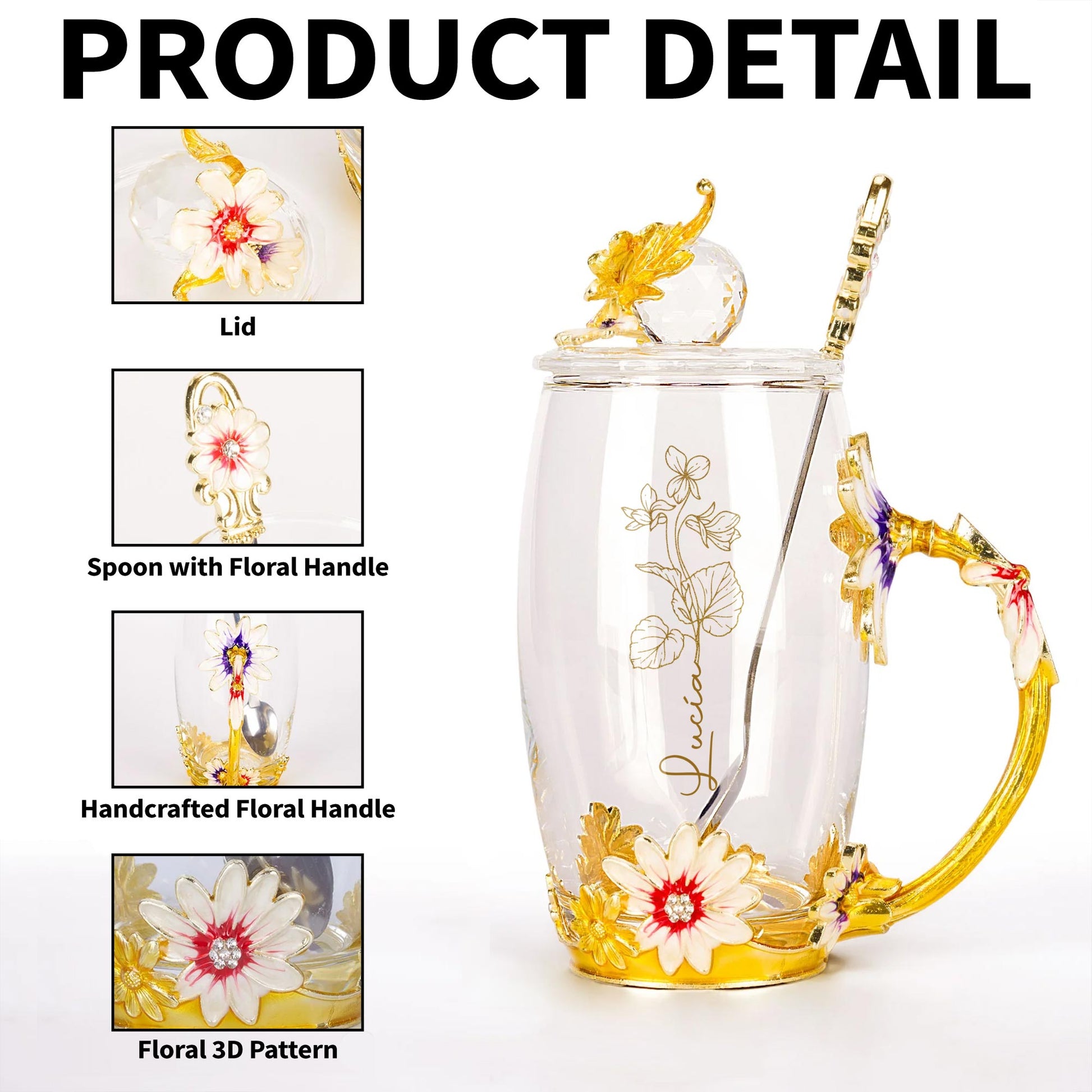 Brighten Your Day With a Touch of Floral Elegance, Flowers and Enamel