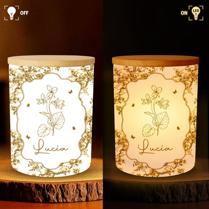 The Best Thing About Being a Mother, Flowers and Hearts Design - Personalized Custom Glass Jar With LED - DAU136_LEJAR