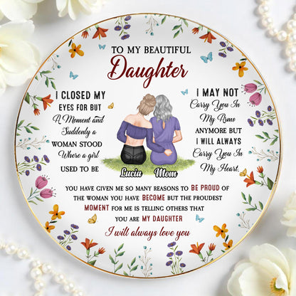 To My Beautiful Daughter, Flowers And Butterflies