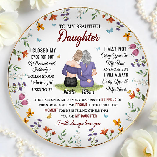 To My Beautiful Daughter, Flowers And Butterflies