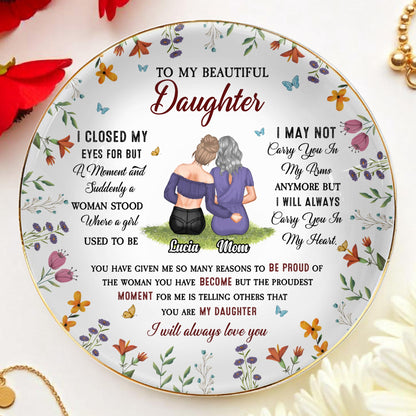 To My Beautiful Daughter, Flowers And Butterflies