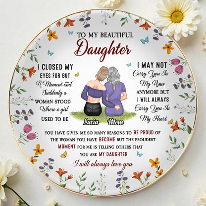 To My Beautiful Daughter, Flowers And Butterflies