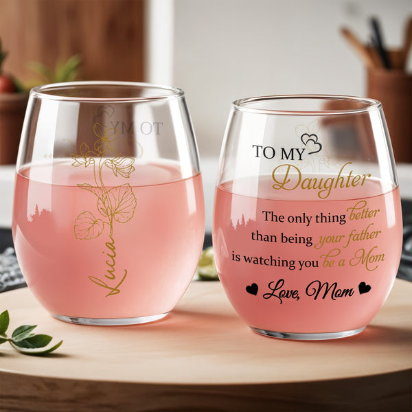 To My Daughter, The Only Thing Better Than Being Your Father Is Watching You Be A Mom, Hearts And Trees