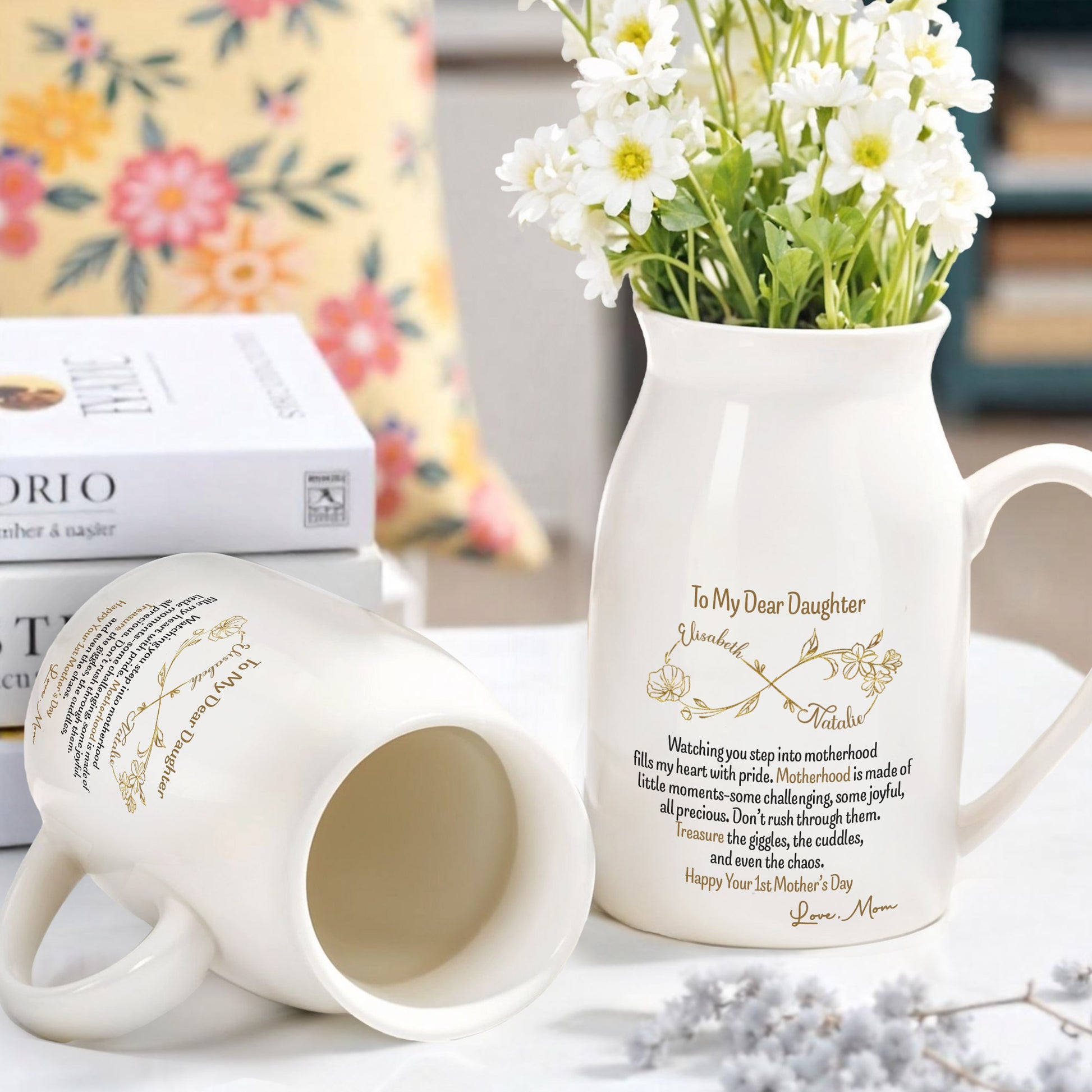 To My Dear Daughter Watching You Step Into Motherhood, Flowers