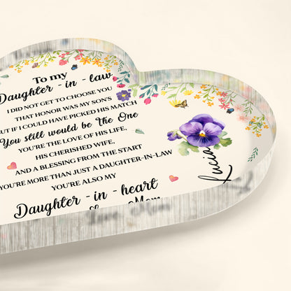 To My Daughter-In-Law, You're Also My Daughter-In-Heart, Flowers and Butterflies