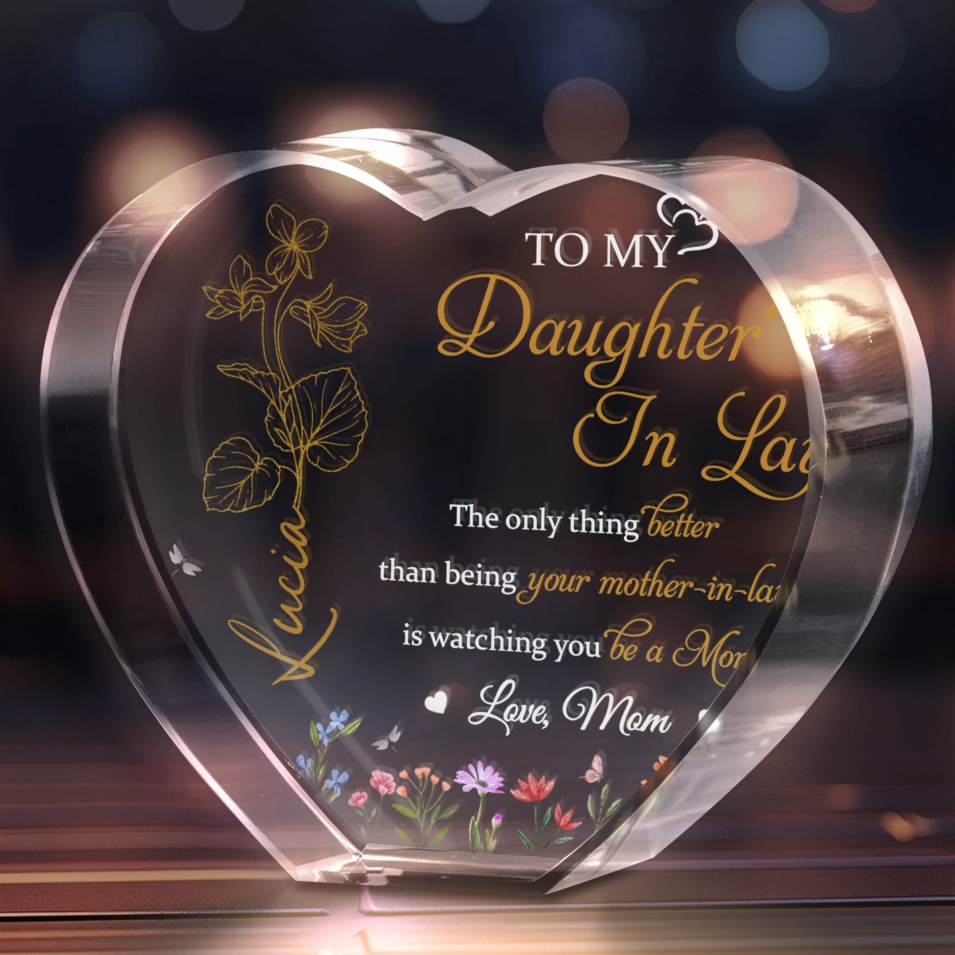 TO MY Daughter-In-Law, Watching You Be a Mom, Flowers and Butterfly