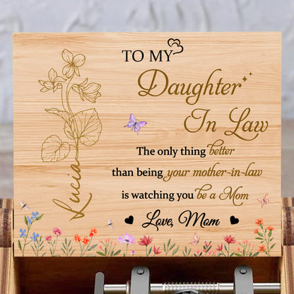 To My Daughter In Law, The only thing better than being your mother-in-law, Flowers and Butterfly